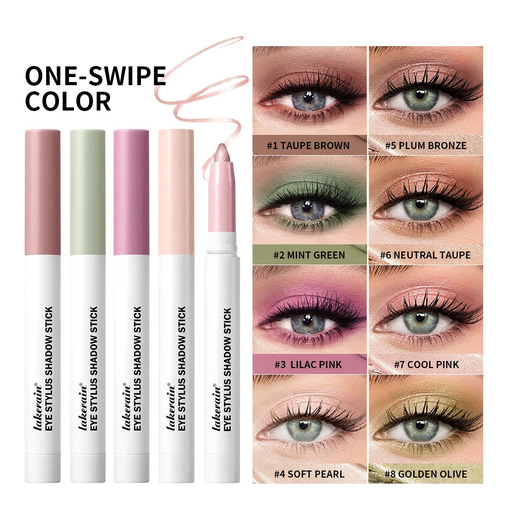 10 Colors Eyeshadow Sticks Long Lasting Waterproof Shimmer Glitter And Matte High Pigmented Eyeshadow Pencil Crayon Makeup Oasis Select