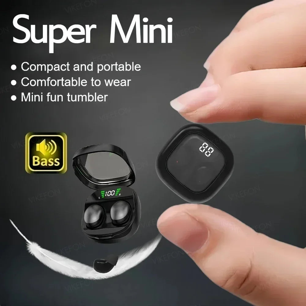 Mini 5.3 wireless bluetooth headset small earbuds sleep work sports invisible headphones HD HIFI bass sound quality earphones Oasis Select