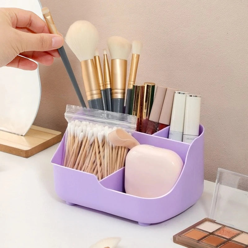 Large-capacity desktop storage box, compartmentalized storage box, simple pen holder, cosmetic and stationery storage basket Oasis Select