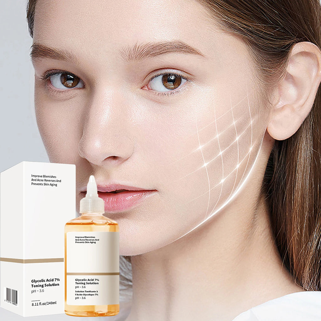 Remove Acne Fade Acne Glycolic Acid 7% Toner Removing Closed Mouth Acne Moisturizing Skin Prevents Skin Aging Fruit Acid Essence Oasis Select