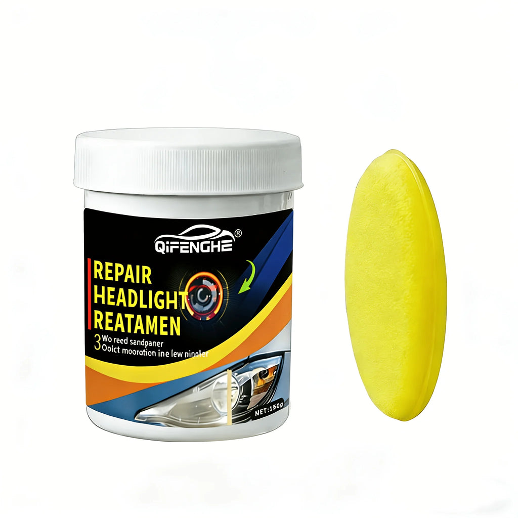 150G Car Headlight Repair Wax, Removes Haze Scratches Yellowing, Quick Restoration & Polishing, UV Resistant Anti-Aging, Easy to Oasis Select 150g pcs