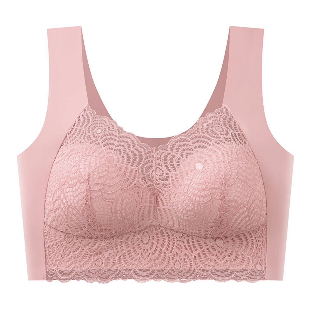 Sexy Bra Thin Lace Wireless Bra No Underwire Anti Shake Side Breast Reduction Seamless Underwear for Women Chinese Brand Oasis Select