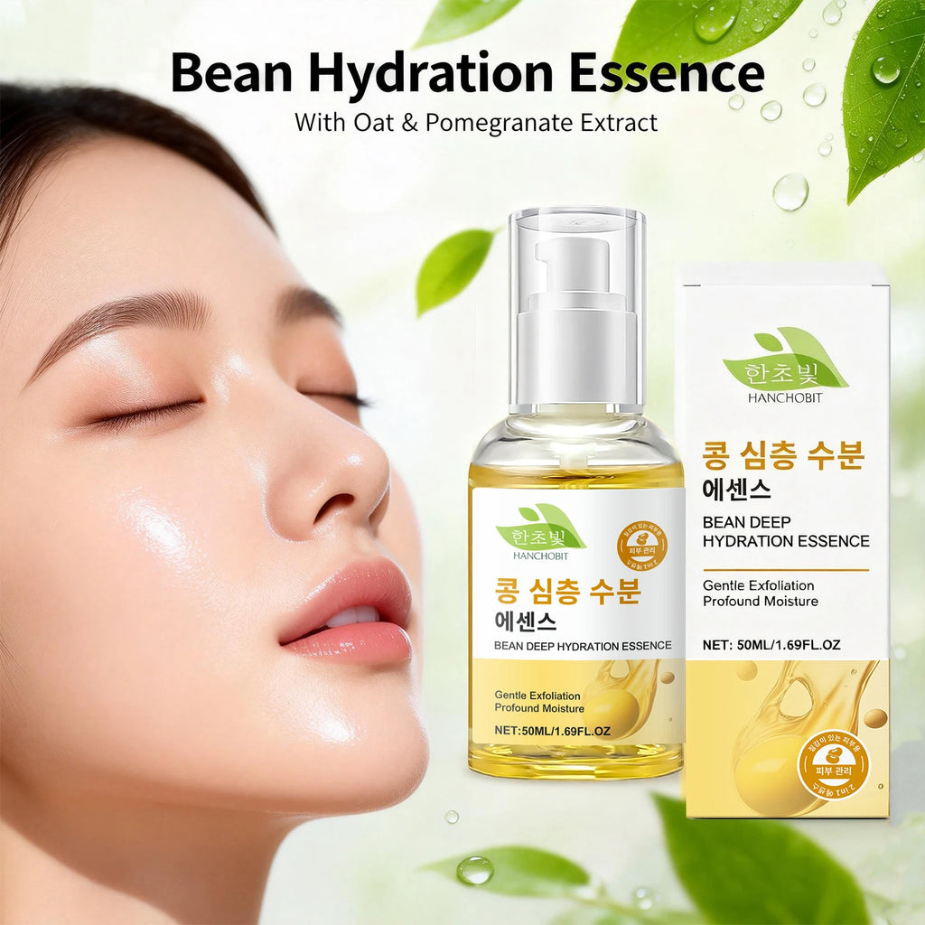Bean Deep Hydration Essence Antioxidant Oat Pomegranate Serum Brightening Skin Tone Gentle Exfoliation Moisturizing Skin Care Oasis Select