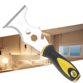 15-In-1 Multi Use Putty Knife Stainless Steel Paint Scraper Tool Wallpaper Can Opener Cleaning Paint Rollers Home DIY Oasis Select Yellow