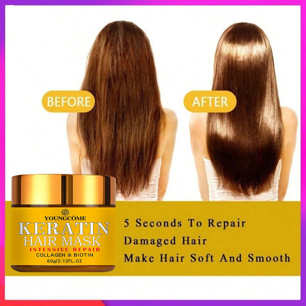 Hair Repairs Hair Mask Biotin Collagen Keratin Treatment Hairs Conditioner Hair Essential Oil Nourishing for Dry Damaged Oasis Select