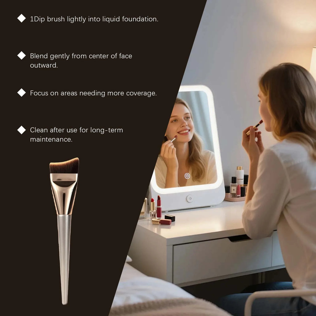 Flawless Foundation Brush – Soft, High Powder Absorption Foundation Brush Oasis Select