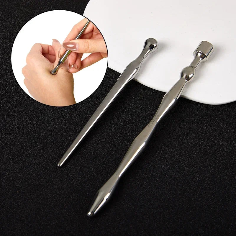 1Pc Stainless Steel Manual Acupuncture Pen Trigger Point Massager Deep Tissue Massage Tool For Body Meridian Pain Relief Oasis Select