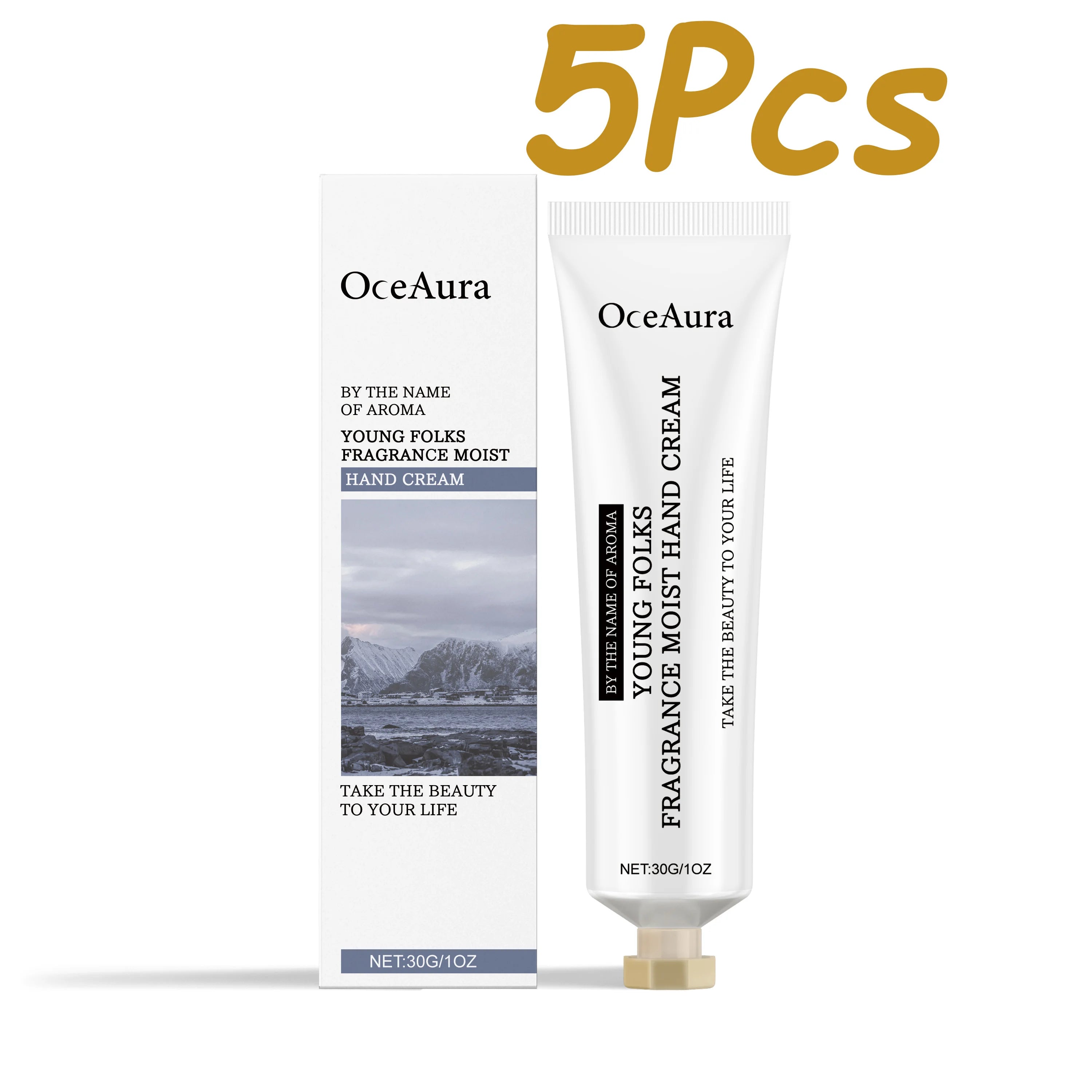 Moisturizing Fragrance Hand Cream Nourishing Anti-Freezing Anti-Cracking Softening Tender Skin Hand Lotion Quick Absorbing Oasis Select 5Pcs