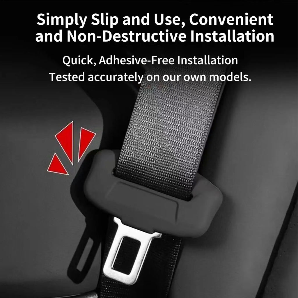 Universal Seat Belt Buckle Protection Cover Car Seat Belt Buckle Protector Cover Soft Silicone Anti-Collision Protector Case 1PC Oasis Select