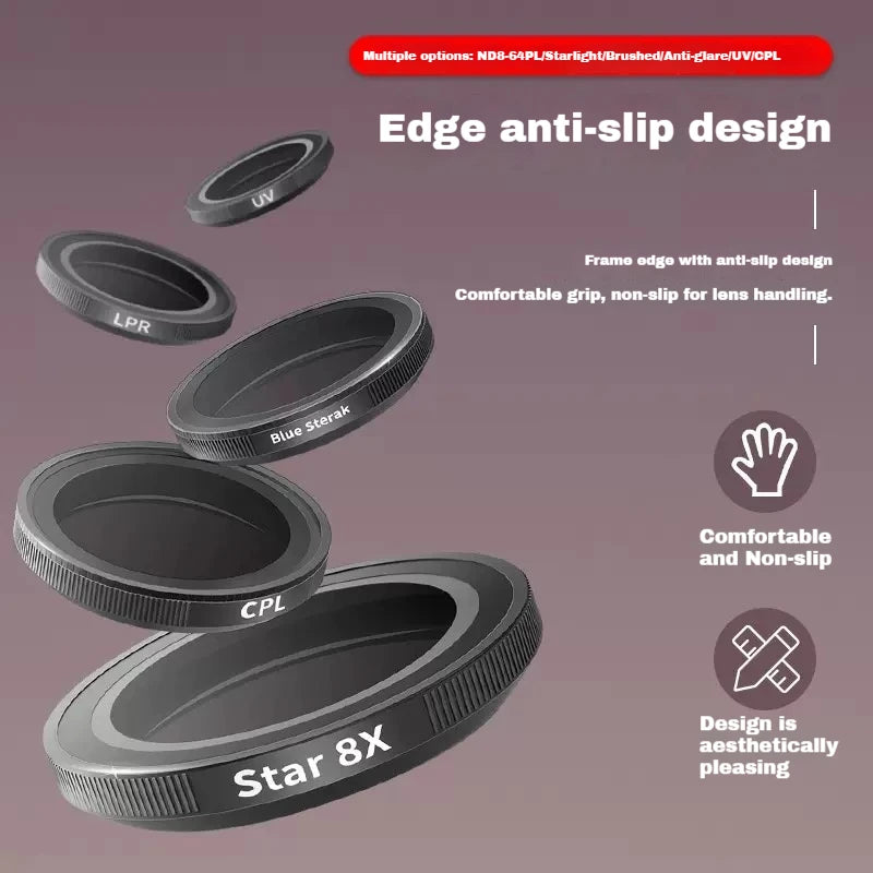 Insta360 GO 3S Filter Set – UV, CPL, ND8/16/32/64 Glass