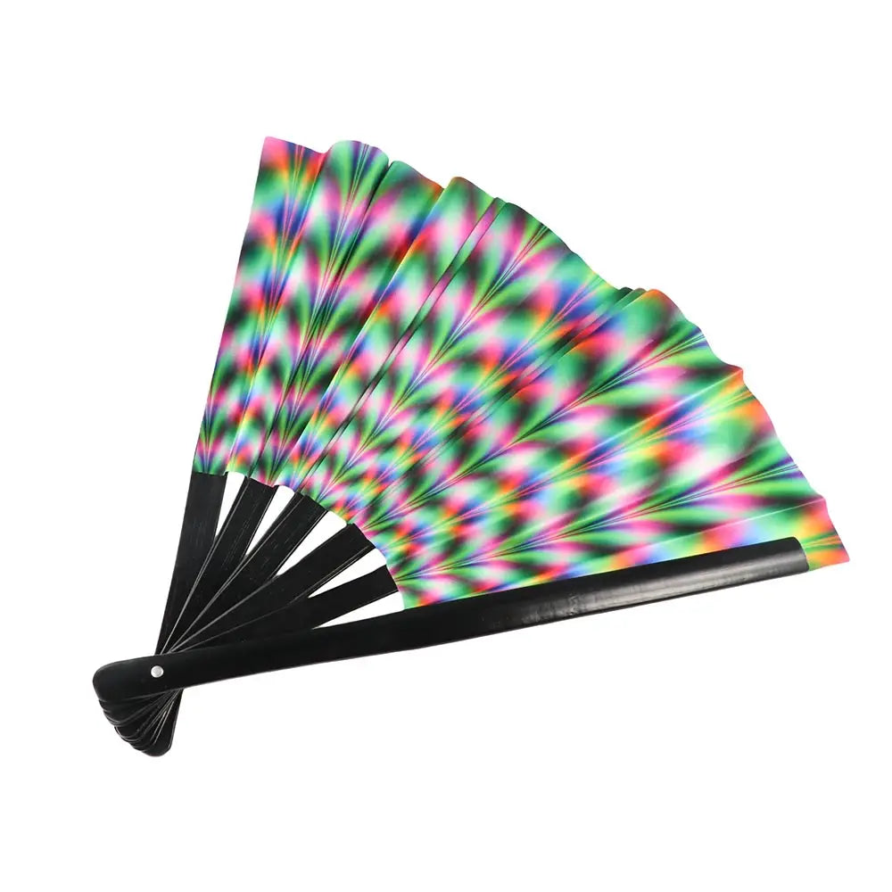 1 pcs Exiquisite Cartoon Summer Gift Bamboo Wooden Cat Patterns Folding Fan Home Decoration Fan Crafts Silk Fan Oasis Select no.1