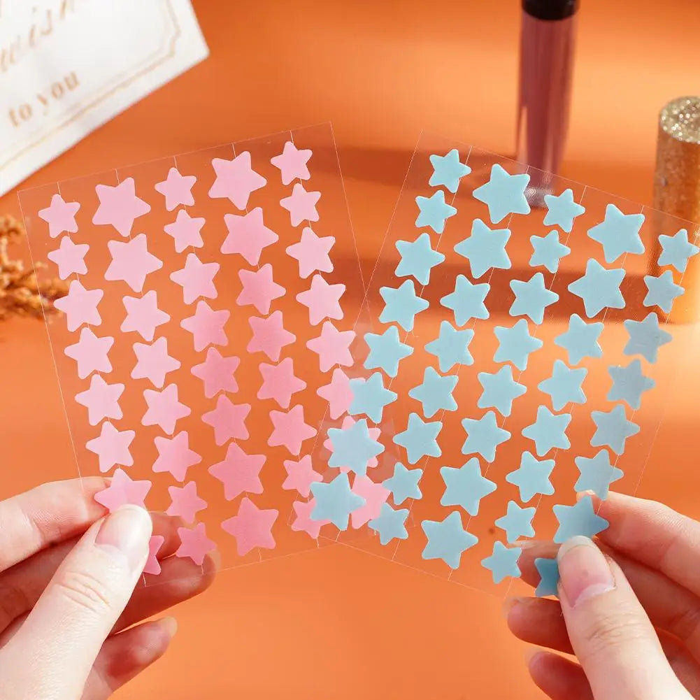 40pcs Colorful PE Pimple Patches Cute Star Shaped Pimple Cover Sticker Invisible Pimple Cover Removal Pimple Patch Oasis Select