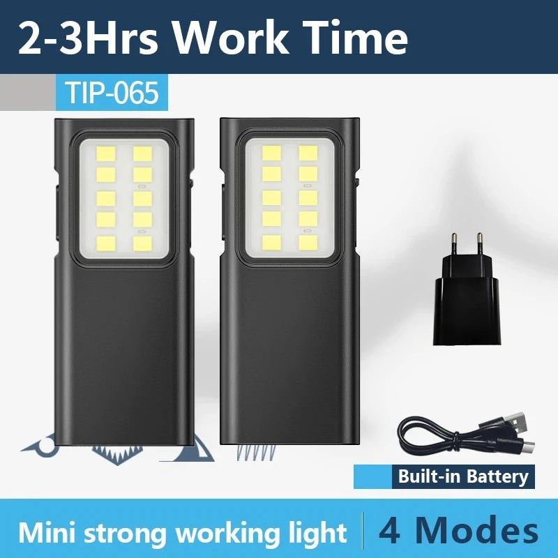 ZHIYU Mini EDC Keychain Flashlight – USB Rechargeable 350+ Lumen