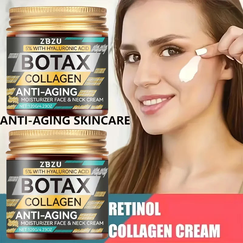 Collagen Anti-Aging Moisturizing Face and Neck Cream with collagen, dry makeup for a radiant glow Oasis Select 2 pcs 120g