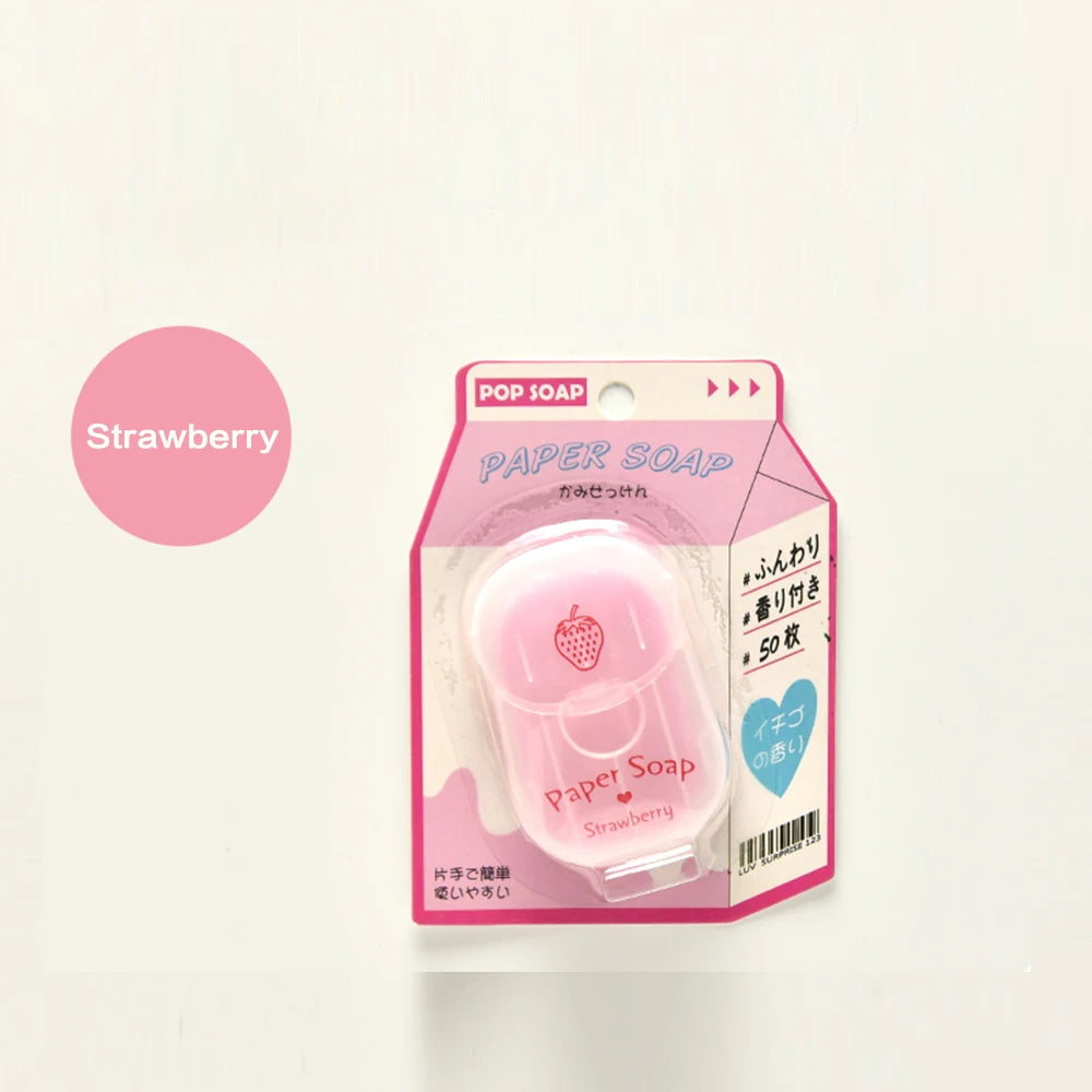 Portable Hand Soap Sheets for Travel – 50 Dissolving Sheets Dissolving Soap Sheets Oasis Select Strawberry