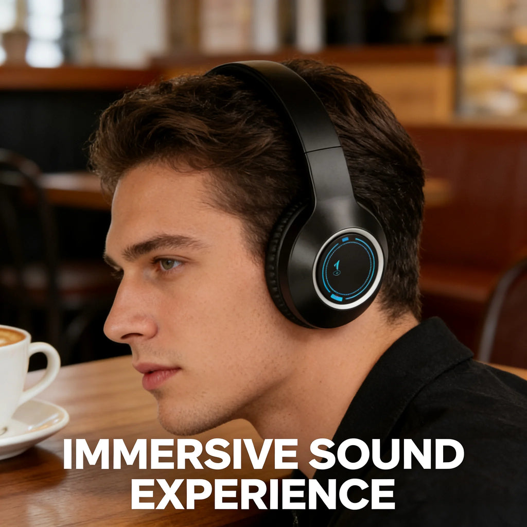 M3 LED Light‑emitting Bluetooth Headset Foldable TYPE‑C Charging Gaming Office Headphones Oasis Select