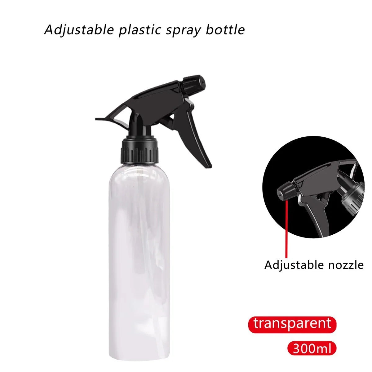 300ml Bottling Bottle Spray Can Be Refilled As a Portable Bottling Bottle For Cleaning Solutions Gardening Beauty And Hairdressi Oasis Select Clear