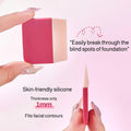 Silicone Face Applicator Portable Soft Flat Head Application Tool Facial Foundation Applicator Brush for Mud Lotion CC Cream Oasis Select CN