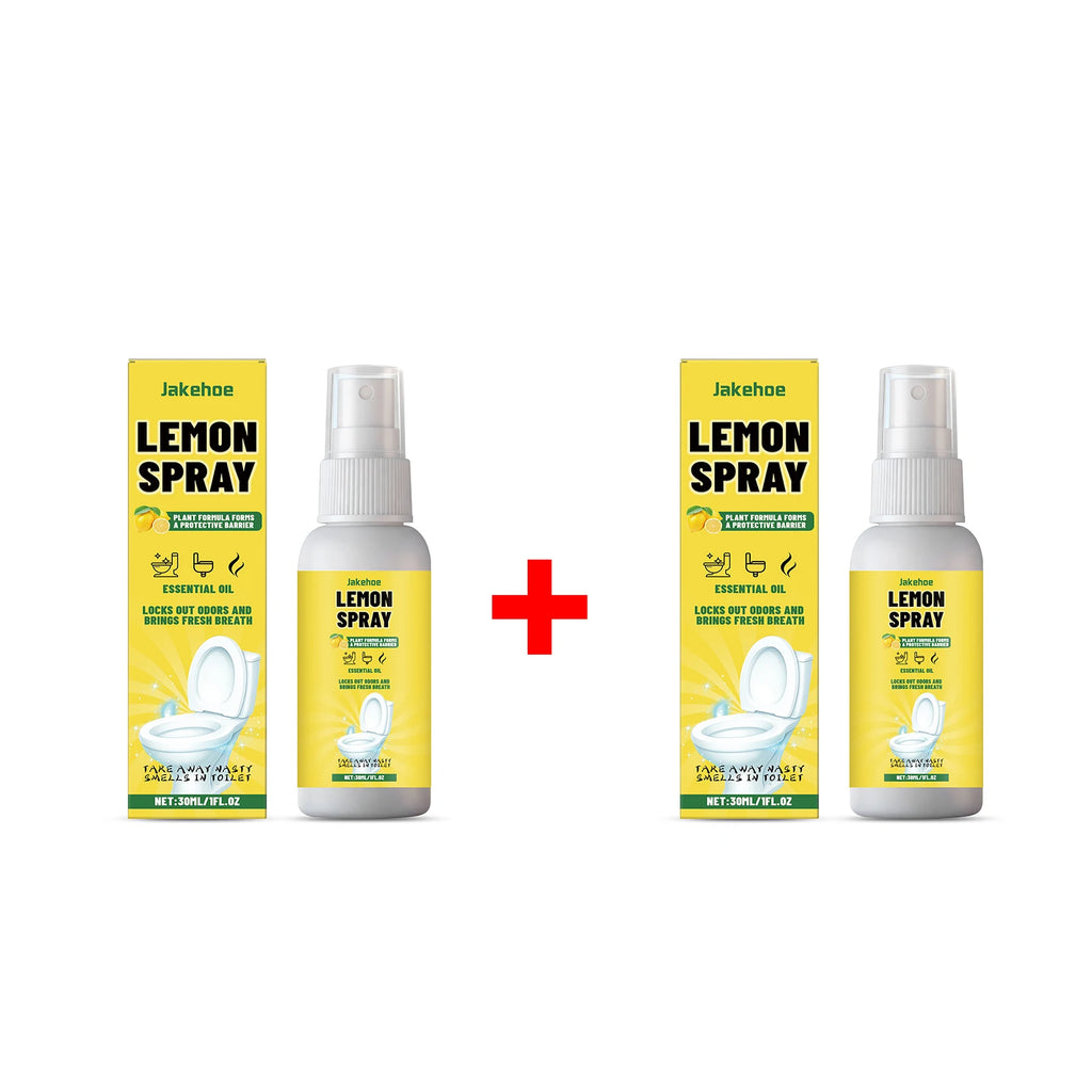 Lemon Toilet Spray for Deodorizing Descaling Remove Stains Fragrant and Refreshing Scent Toilet Deodorization Spray Oasis Select 2pcs