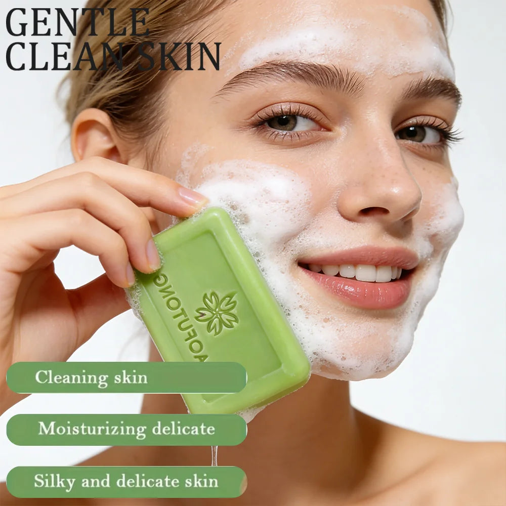 MIAOFUTONG Gentle for Sensitive Skin TEA TREE OILANTIFUNGAL SOAP Plant-Based Care Moisturizing FormulaG lmproving acne Oasis Select