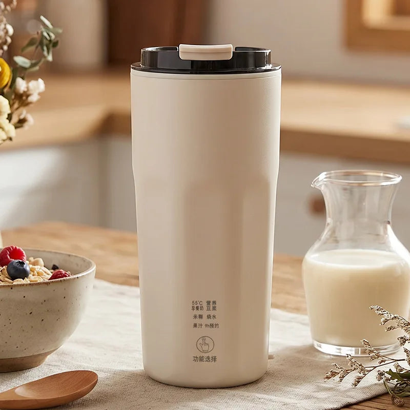 Portable Mini Soy Milk Maker – Filter-Free & Fully Automatic