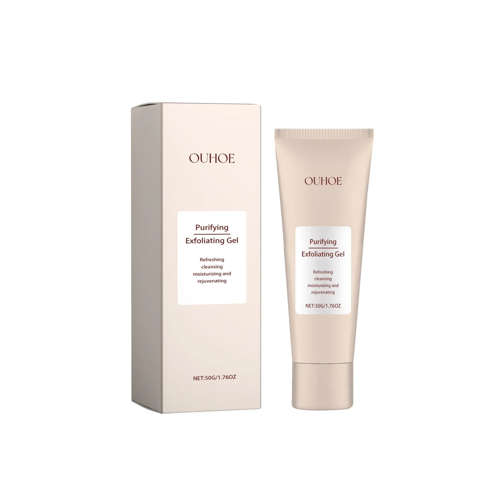 OUHOE Exfoliating Peeling Gel – Pore Cleanse & Blackhead Removal Facial Exfoliating Gel Oasis Select 50g boxed