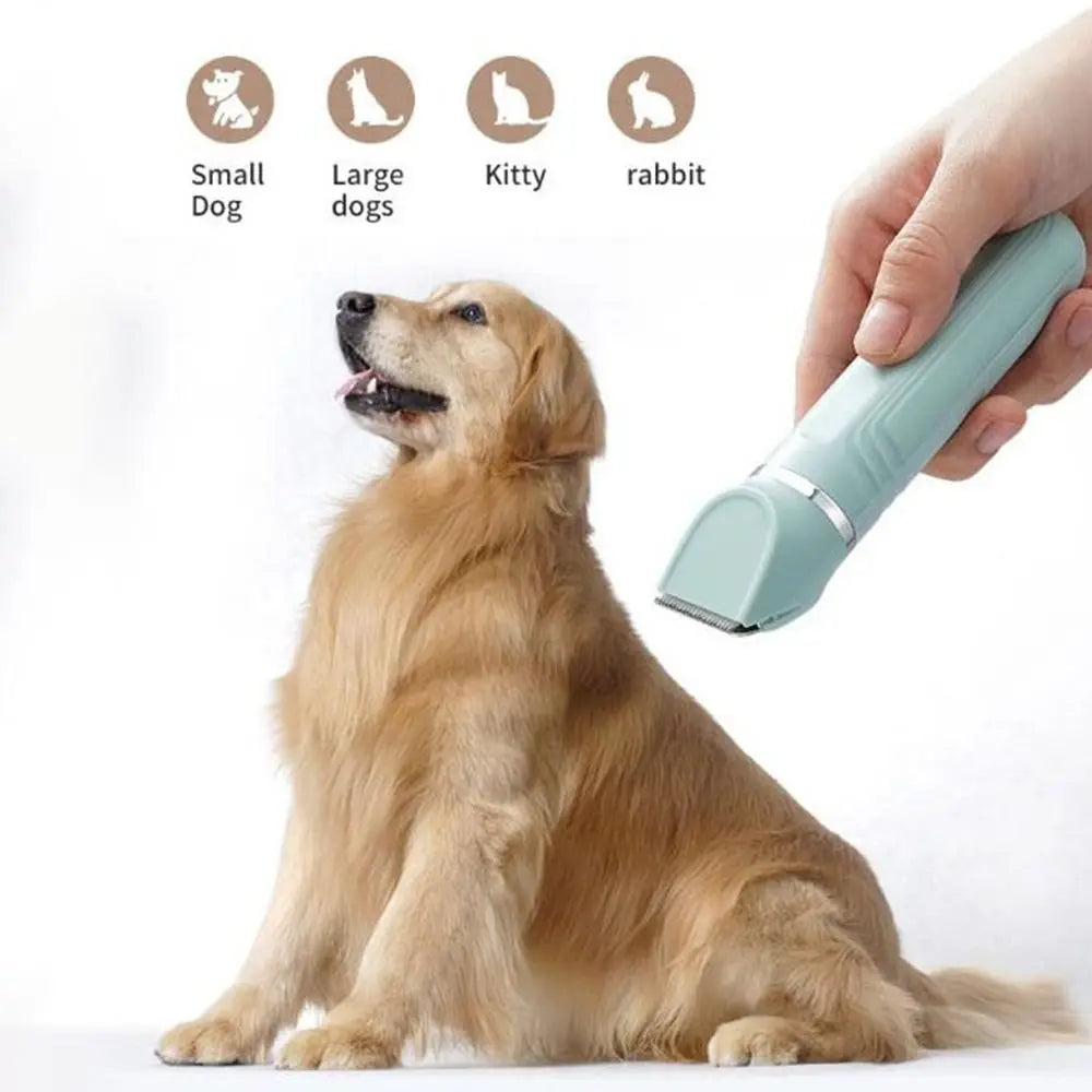 4-in-1 USB Rechargeable Electric Pet Hair Clipper | Low Noise
