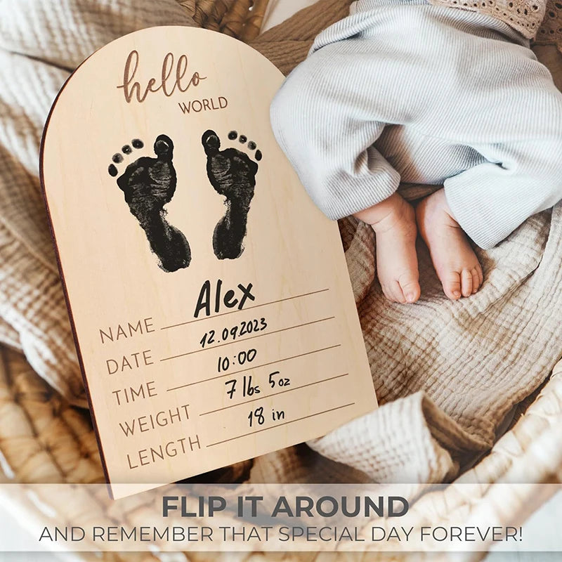 New Sale 1 Set Expectant Mothers To Announce Pregnancy Or Baby Birth Ornament Wooden Ultrasonic Photo Frame Oasis Select