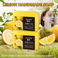 2PCS lemon handmade soap, moisturizing and cleaning, suitable for all skin types, can be used by both men and women, Oasis Select 140G
