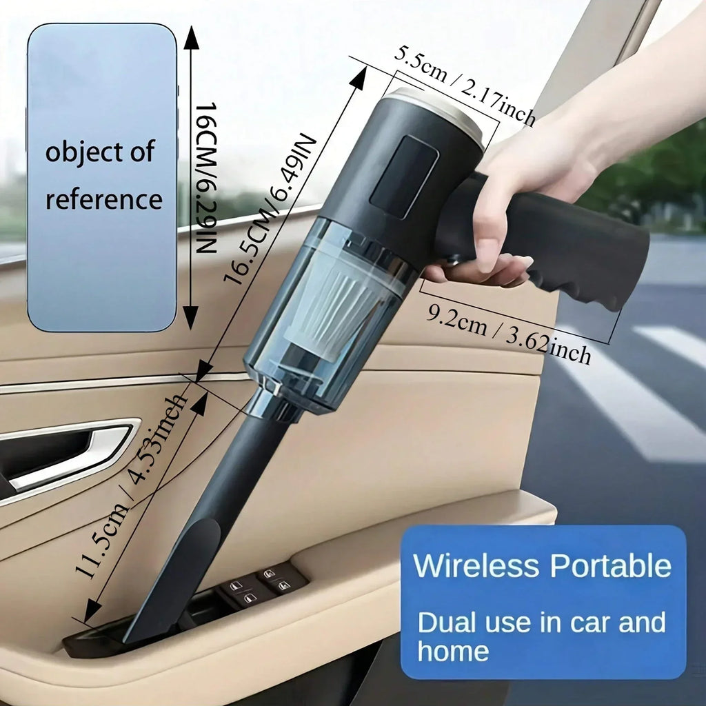 1PC Wireless Vacuum Cleaner 120W High Power Black Dual Use for Home And Car Powerful Portable Handheld Vacuum Oasis Select Default Title