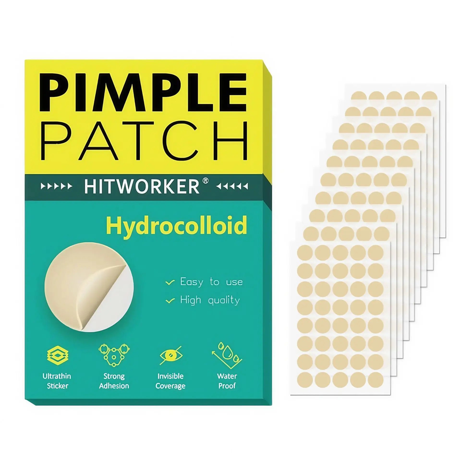 400 pieces/box of skin color colloidal acne patch - alcohol free, odorless acne mask patch, suitable for both men and women Oasis Select