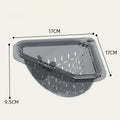 Sink Food Scrap Collector One-Button Magnetic Food Strainer Triangular Foldable Drain Rack Kitchen Sink Strainer Basket Oasis Select Drain basket abs
