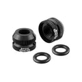 2Pcs Bike Tubeless Tire Presta Valve Nut MTB Road Bicycle Rim Aluminum Ultralight Valve Cap Cycling Repair Parts Oasis Select Black-1Pair