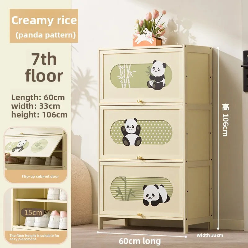 Shoe cabinet Household door Entry door Aisle locker Integrated storage against the wall Multi-layer porch cabinet Oasis Select Seven floors 60