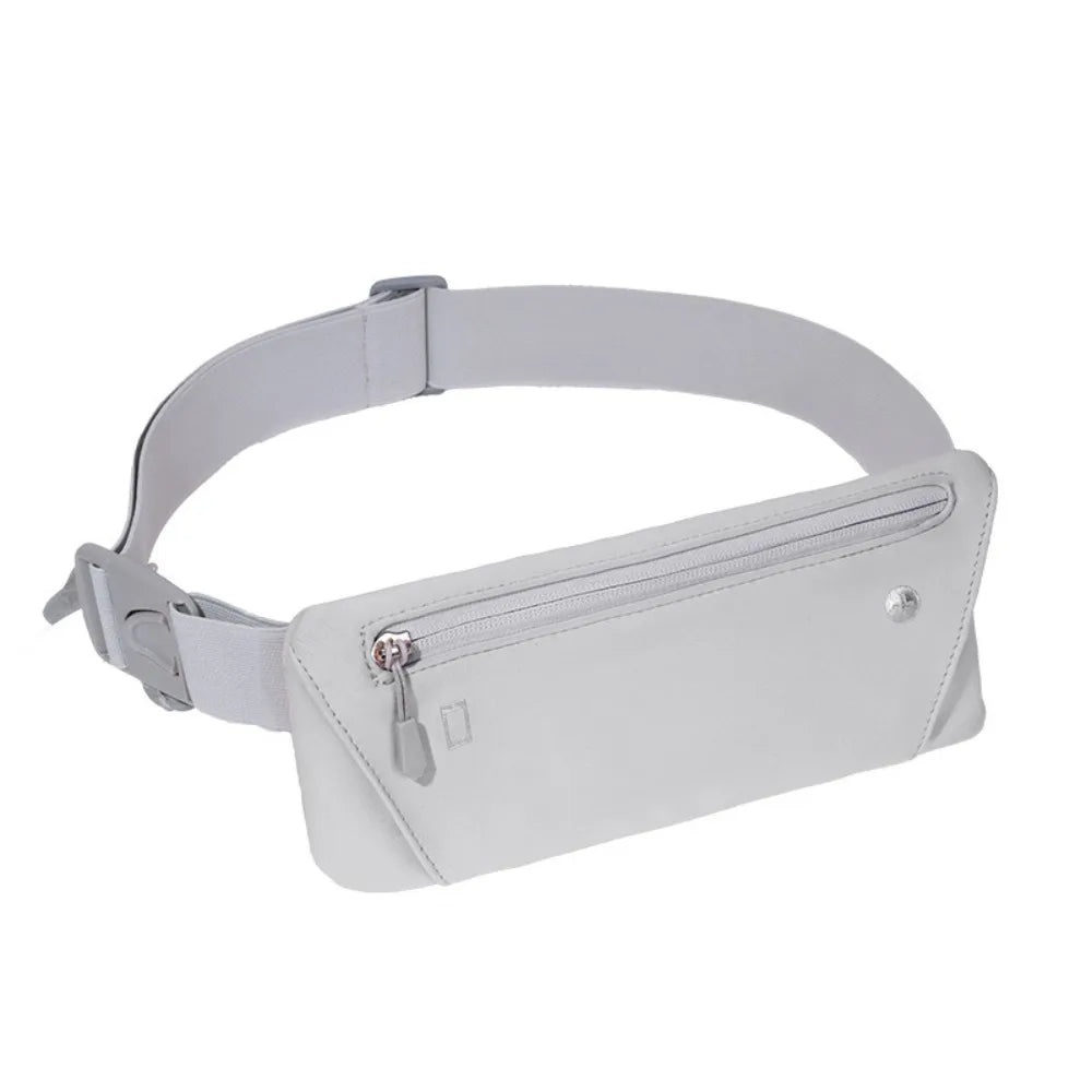 Ultra-Thin Sport Mobile Waist Bag Close Fitting High Elastic Running Waist Bag Multifunctional Lightweight Sports Phone Bag Oasis Select Grey