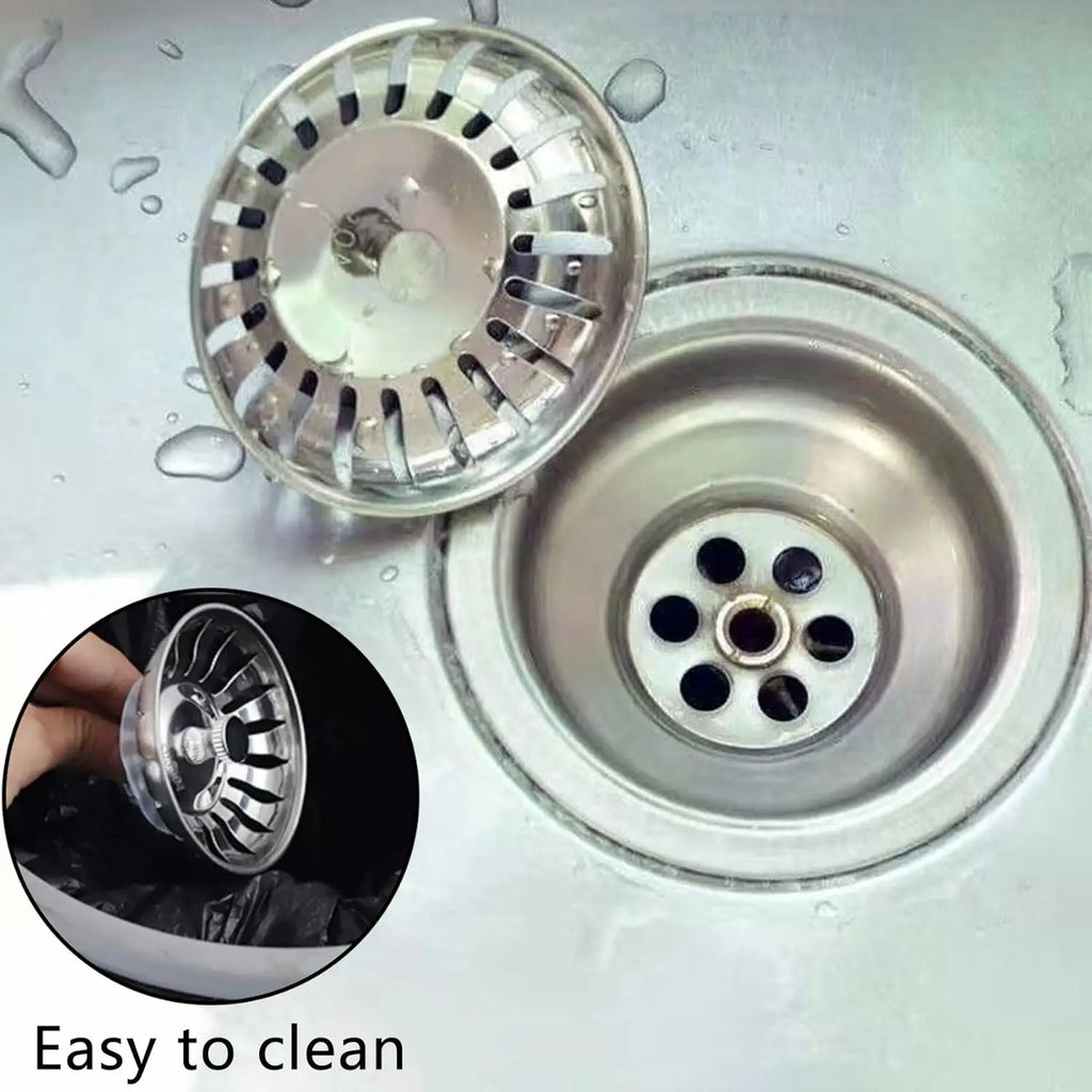 80MM Kitchen Sink Strainer Basket Old Style Drain Cover Replacement Filter Mesh Stopper for Food Waste Sink Accessories Oasis Select