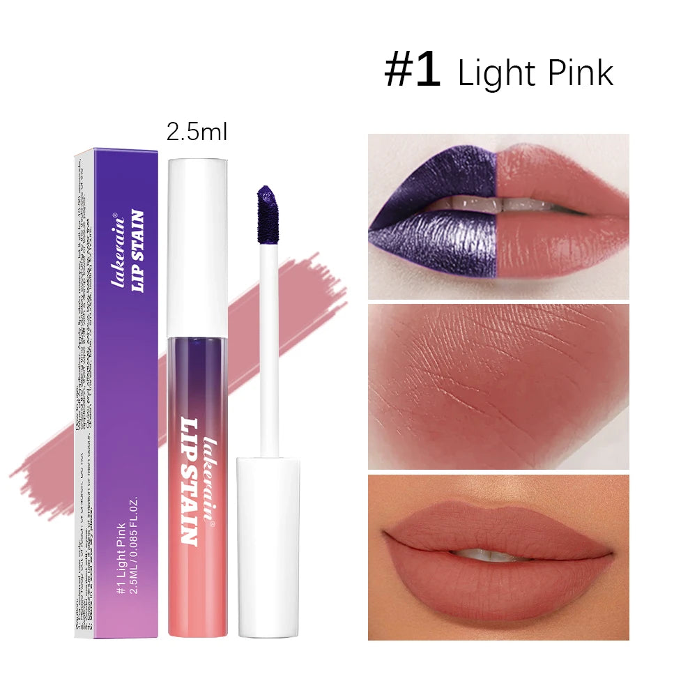 Long Lasting Lip Inks Korean Matte Lip Tint Peel Off Matte Tick for Lips Stick Free Shipping Liquid Lipstick Waterproof Makeup Oasis Select 1light pink