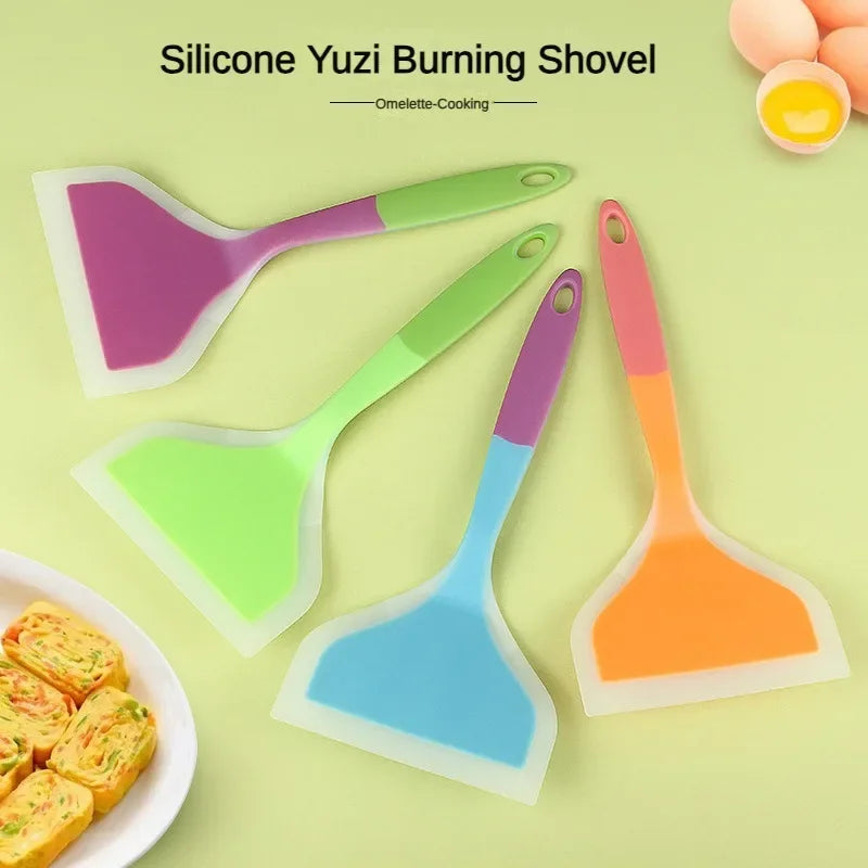 1 piece of tamago Yaki spatula non-stick pan special spatula thick egg Yaki Spatula Silicone frying pan Spatula Silicone Spatula Oasis Select