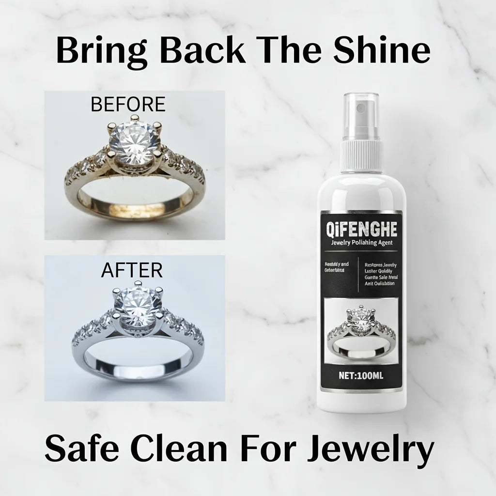 QIFENGHE Jewelry Polishing Spray – Rings, Diamonds & Metals Jewelry Cleaning Spray Oasis Select