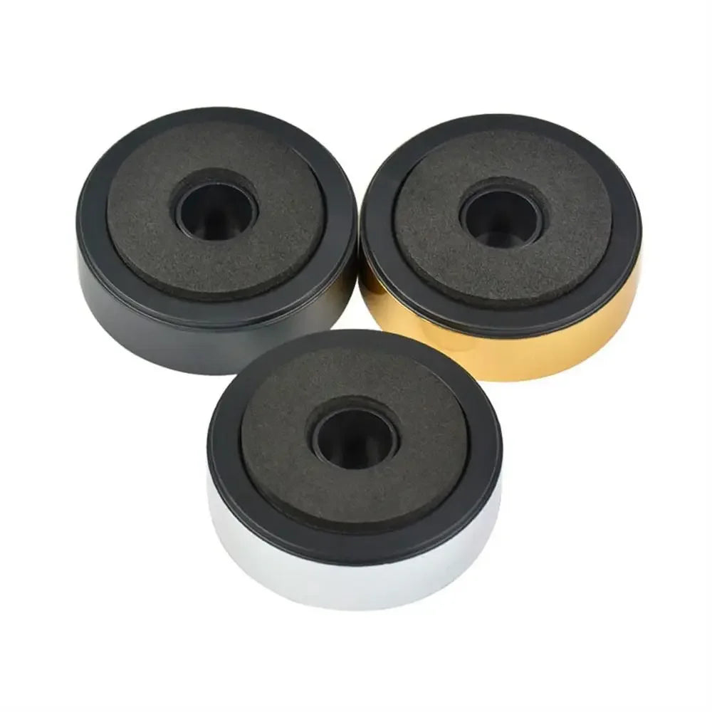 Gold Sliver Black Audio Stereo SoundBox Mats Speaker Spikes Amplifier Feet Pad Speaker Stand Feets Speaker Isolation Feet Oasis Select