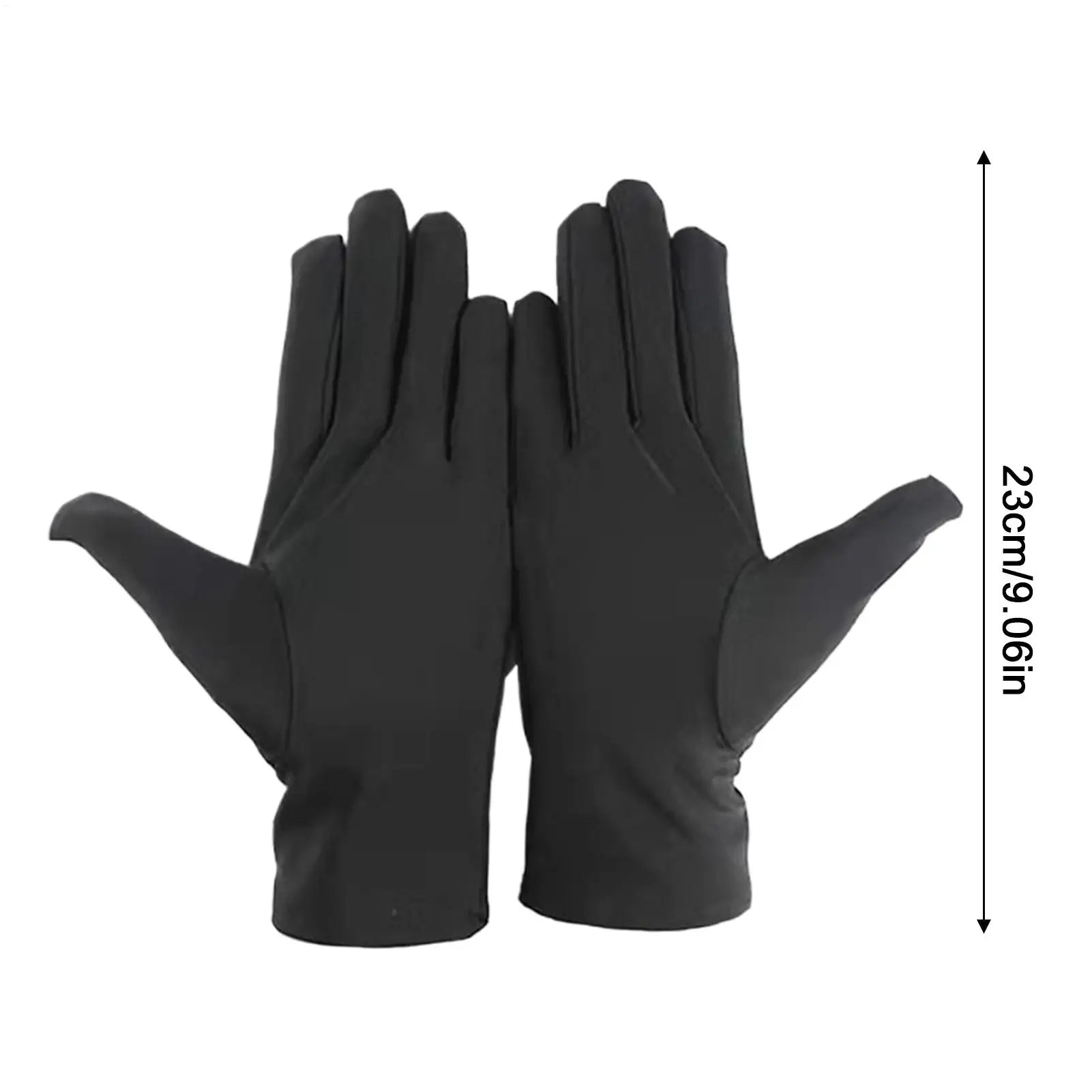 1Pair Practical Jewelry Gloves Wrist Length Gloves Black Gloves Work for protection Coin Inspection Gloves for Fetching Jewels Oasis Select