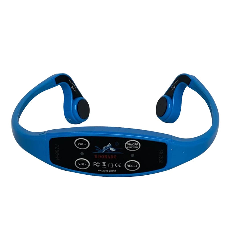 Swimtalk Bone Conduction Swimming Training System Magnetic Charging Nose Clip & Earplug Set With Earphone Oasis Select 1-blue