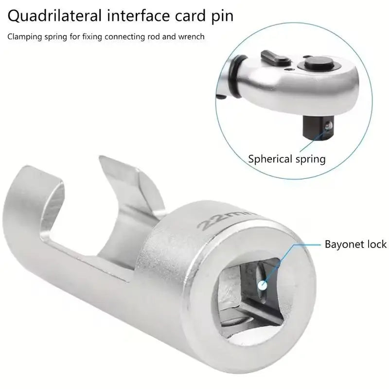 9Pcs Automotive O2 Oxygens Sensors Socket Offset Wrench Remover Tool And Thread Chasers Tool 10-22mm Oasis Select