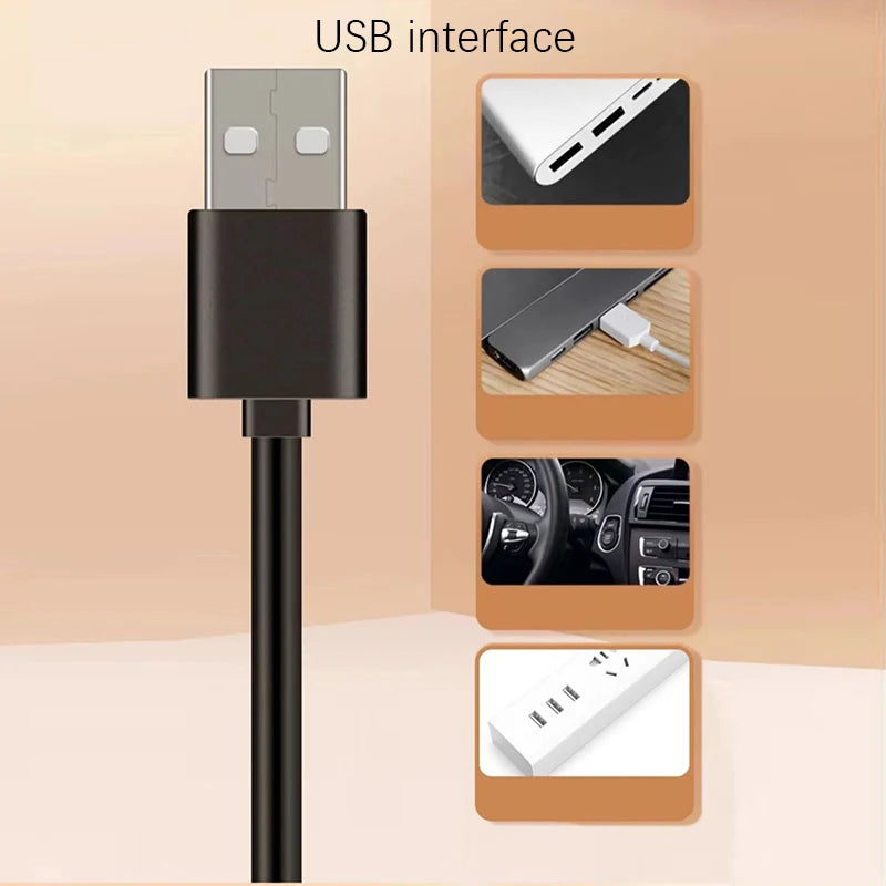 1PC 75mm Aquarium Heater,USB Square Metal Mini Heating Rod,Fish Tank Water Heater,Convenient Aquarium Accessories Oasis Select