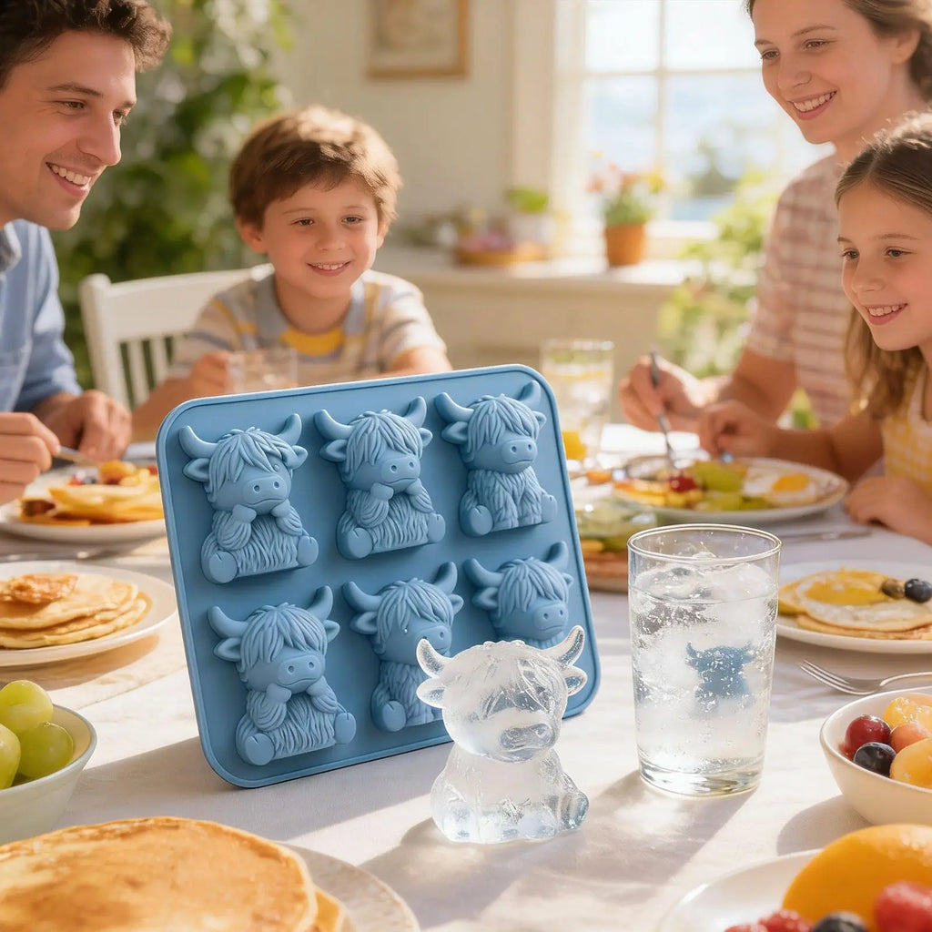 Ice Molds 6-Cavity Food Grade Reusable Baking Supplies Whiskey Ice Mold Cube Tray for Whiskey Bourbon Wine Candy Chocolate Jelly Oasis Select
