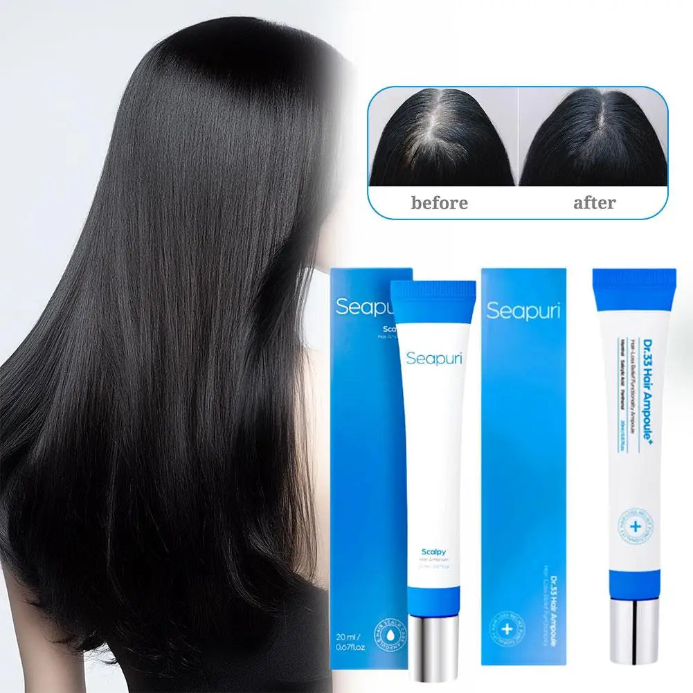 Seapuri Scalphy Hair Essence Rollerball Nourishing Anti-Frizz Hair Serum Refreshing Strengthening Hair Essence Scalp Treatment Oasis Select