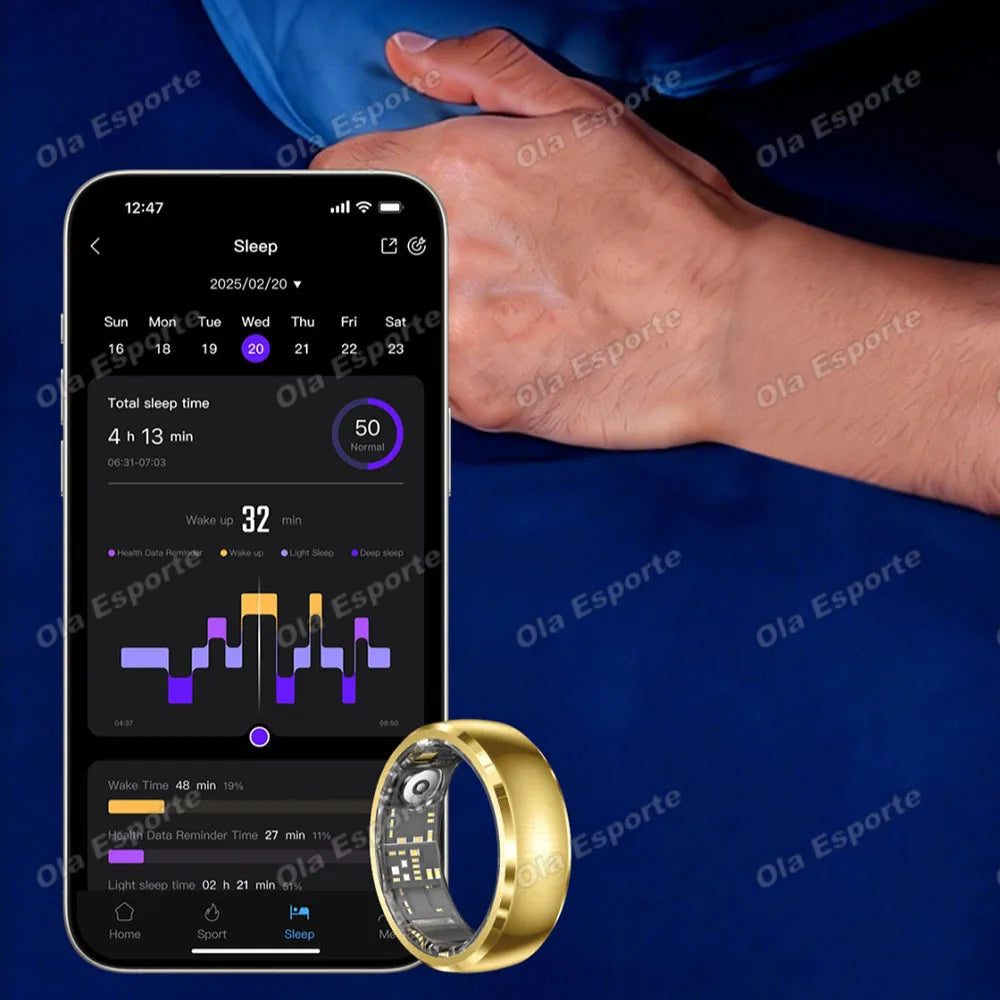 Ola Esporte Smart Ring – Heart Rate, Sleep & SpO2 Tracker