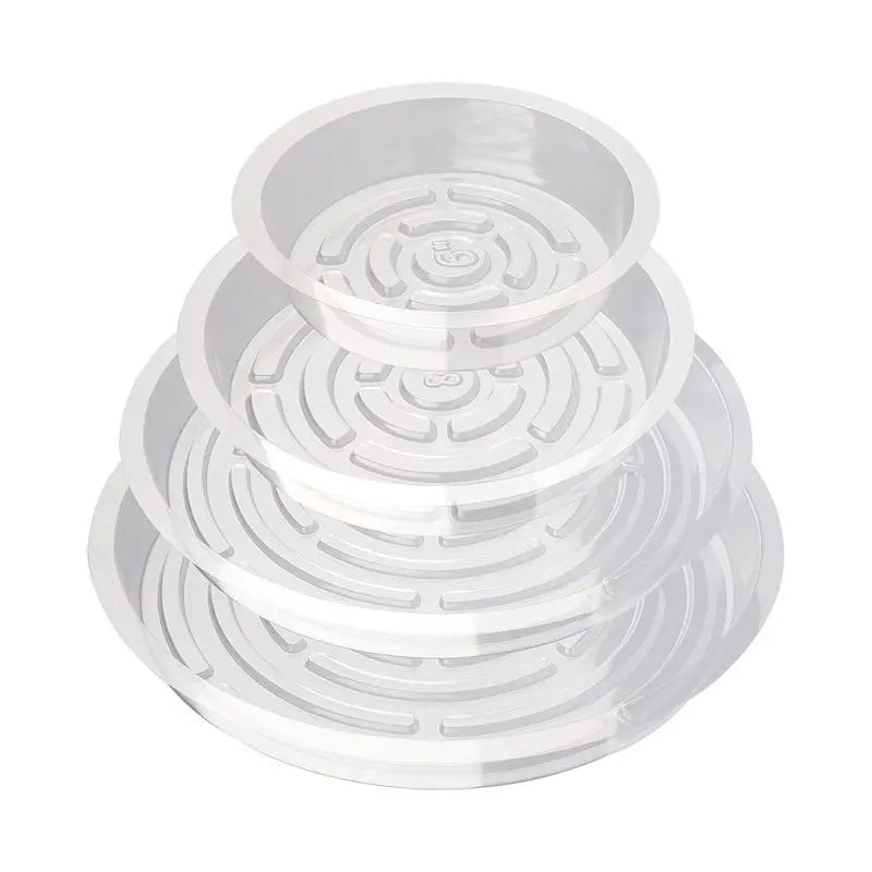 Flowerpot Base Transparent Horticultural Plant Pot Base Anti-Slip Circular Home Pot Tray Waterproof Indoor Outdoor Plant Saucer Oasis Select