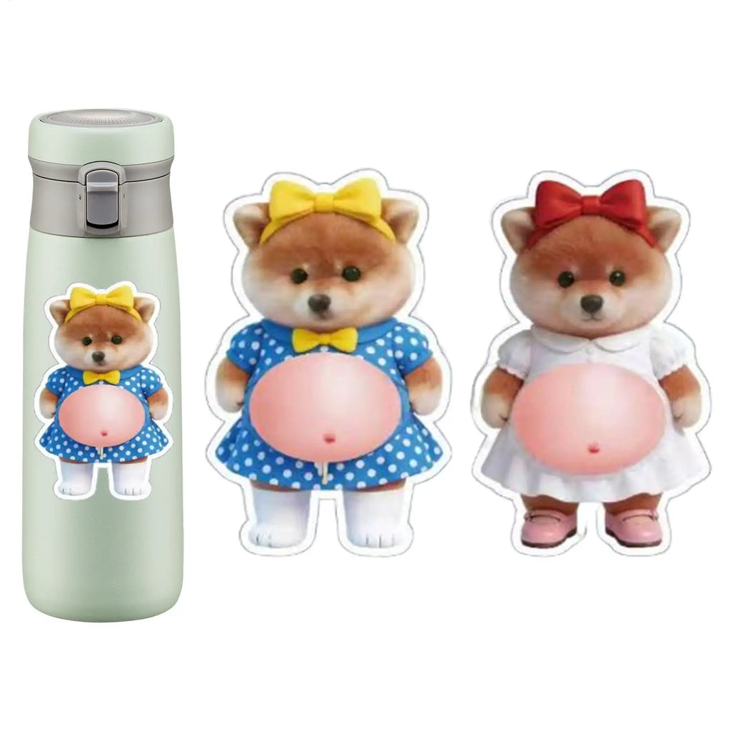 Cartoon Stickers 3D Cute Puppy Sticker Squeezeable Dogs Phone Case Decoration Children's Birthday Party Favor Festival Supplies Oasis Select