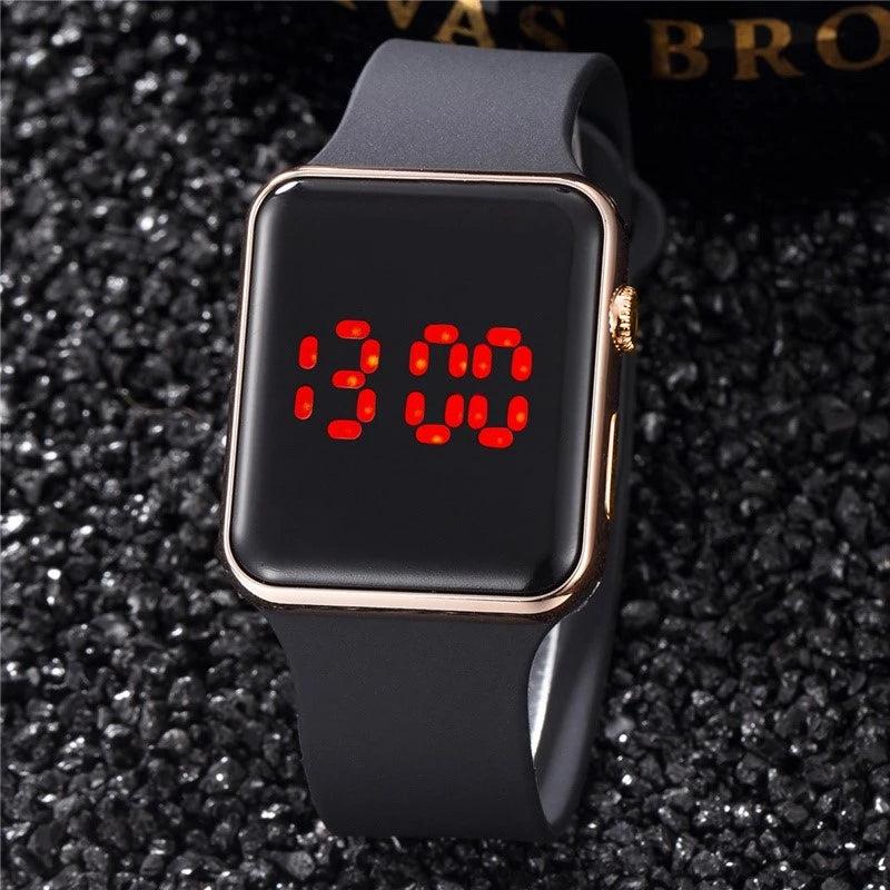 TINUORA Square LED Digital Watch – Unisex Casual Sports Wristwatch LED Digital Watch Oasis Select